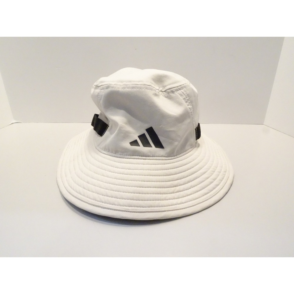 Adidas ClimaCool Boonie Hat White Wide Brim Sun Bucket Hat Adjustable Hiking